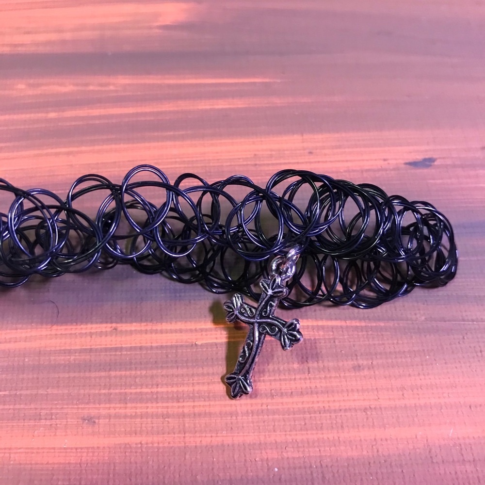 Cross Tattoo Choker